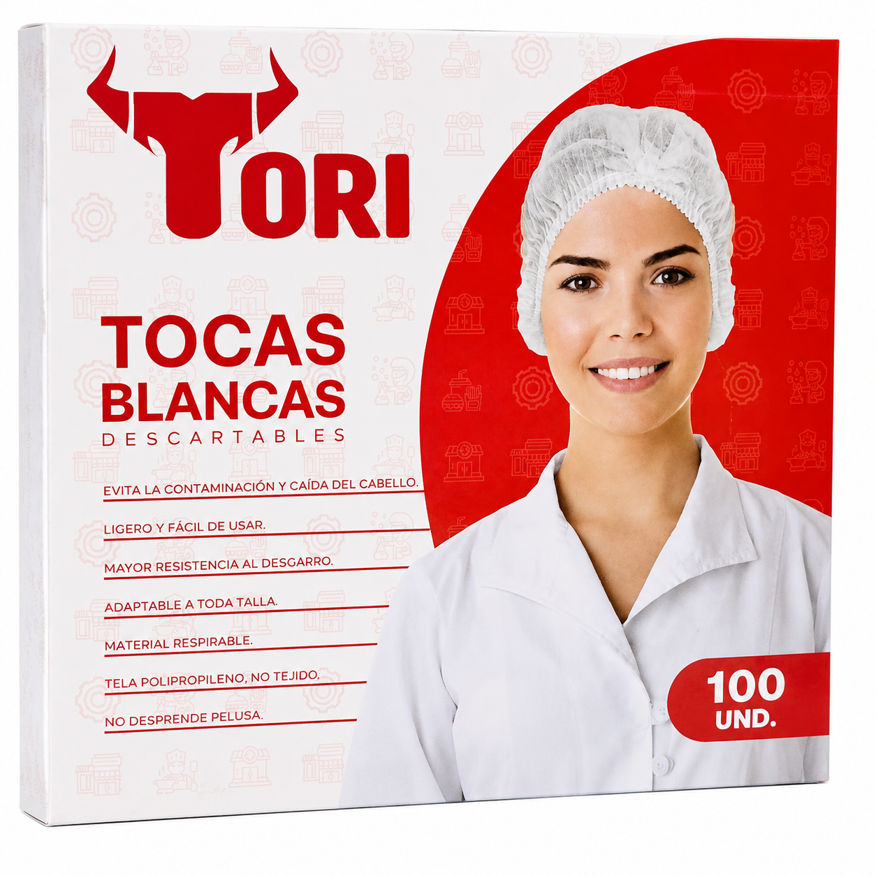 Toca Descartable · Blanco · Tori